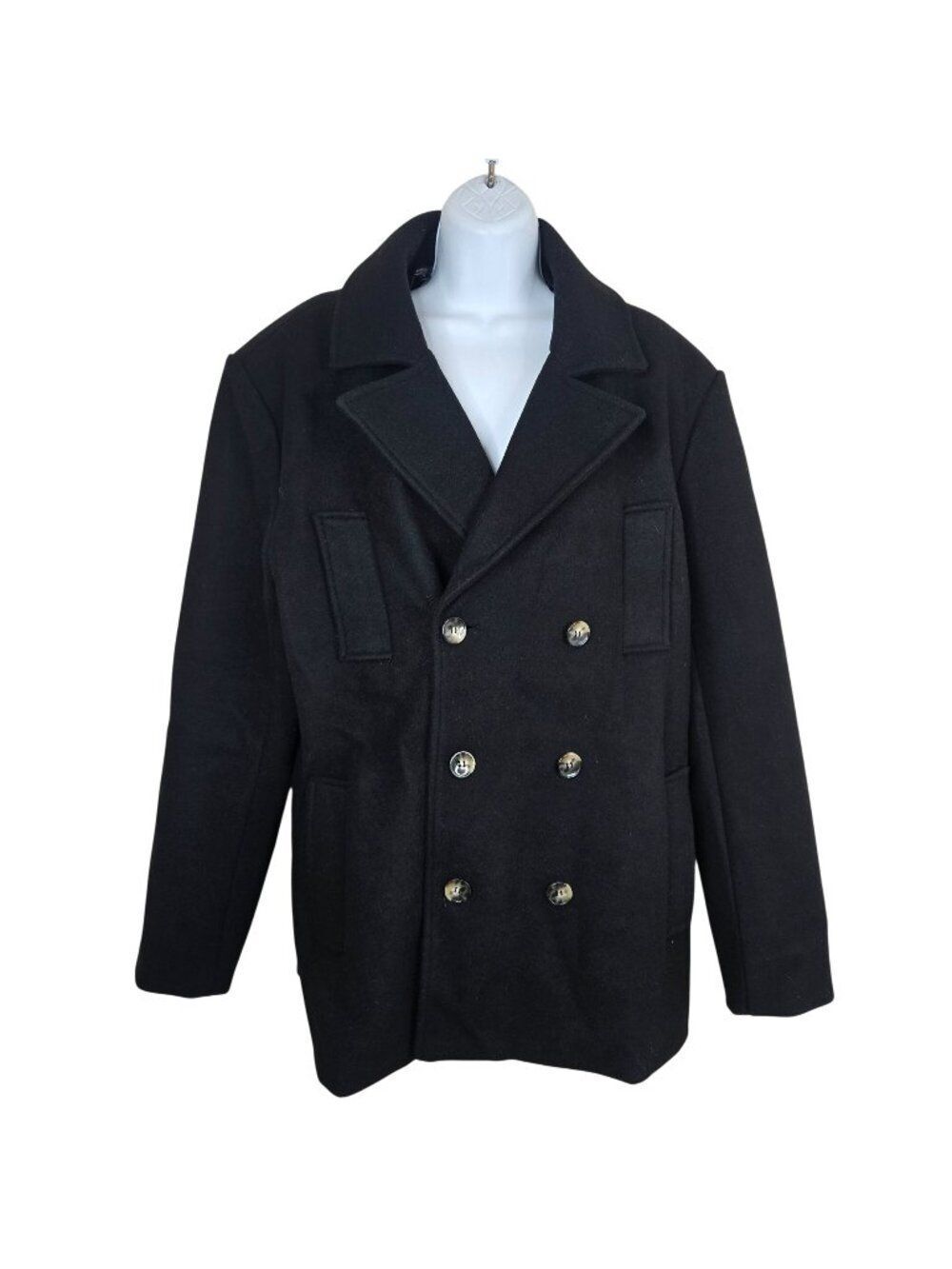 Barneys New York X Forever 21 Womens M Black Peacoat